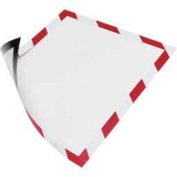 DURABLE 4945132 - Marco de información, magnético, a4, rojo/blanco, 5 unida