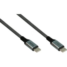 GOOD CONNECTIONS GC 2060-MT010SW - Cable espiral magnético USB 2.0 60 W 1,0 m
