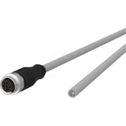 METZ CONNECT MC 142MMA20020 - Cable de sensor, M12, 5 polos, KU > extremo abierto, 2 m