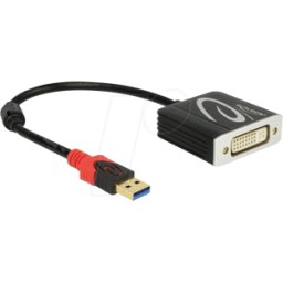 DELOCK 62737 - Adaptador USB-a macho > DVI hembra, WUXGA