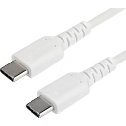 STARTECH.COM ST RUSB2CC1MW - Cable USB 2,0 USB-C, aramida Kevlar®, 1 m, blanco