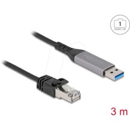 DELOCK 60757 - Cable USB LAN USB Tipo-A a RJ45 Gigabit Ethernet 3 m
