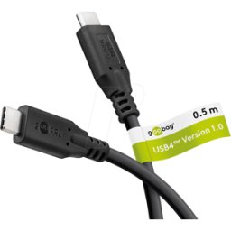 GOOBAY 74182 - Cable USB 4.0, 40 Gbps, 240 W, 8K 60Hz, 0,5 m