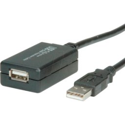 VALUE 12991110 - Cable USB 2.0, conector macho a a hembra, activo, 12 m
