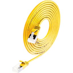 SLIM SL6A 1 GE - Cat.6a cable ligero DELGADO U/FTP 1,0 m amarillo