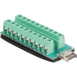 DELOCK 67188 - Llave A USB tipo E macho a Adaptador de bloque de terminales de