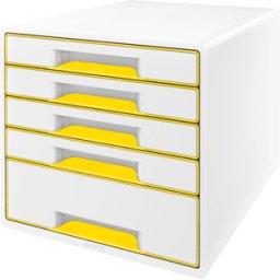 LEITZ 52142016 - Caja de cajones, WOW CUBE, amarilla