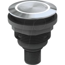 SCHLEGEL SVATLRRI0043C005 - Pushbutton - 1 S, "I", steel, LED-Ring red