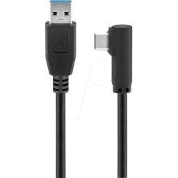 GOOBAY 66501 - Cable USB 3.0 tipo-C > USB-A 3.0 90°, 1,0 m