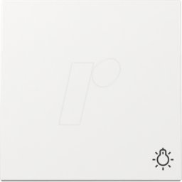 GIRA 3285 03 - Balancín con símbolo de luz, blanco puro brillante