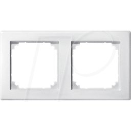 MERTEN EL MS 484219 - M-SMART, bastidor, doble, blanco polar, acabado mate