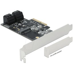DELOCK 90396 - 4 puertos SATA 1 ranura M.2 Key B PCI Express x4