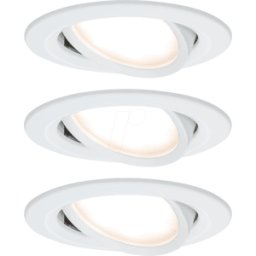 PAULMANN PLM 93875 - Lámpara empotrable Coin SLIM, 3 x 6,8 W, 633 lm, 2700 K,