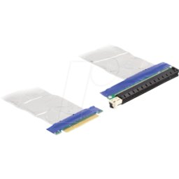 DELOCK 88046 - Tarjeta Riser, PCIe x8 > PCIe x16, cable de 20 cm