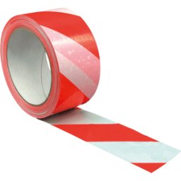 SUPRA RT/WS - Cinta adhesiva SUPRA rojo/blanco, 66 m x 50 mm