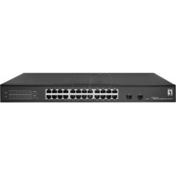 LEVELONE GES2126 - Switch, 26 puertos, Gigabit Ethernet, SFP