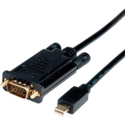 VALUE 11995809 - Cable, conector Mini DP > conector VGA, 5 m, negro