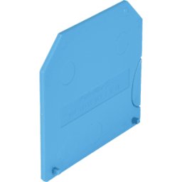 WEIDMÜLLER WTW 2.5 10 BL - Placa de extremo Klippon® Connect, serie W azul