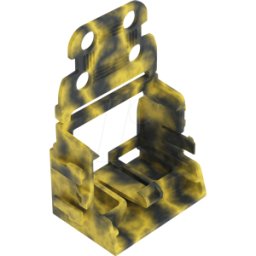 WAGO 221-529-0GG - Adaptador de montaje con base snap-in, 10 hilos, gris-amarillo