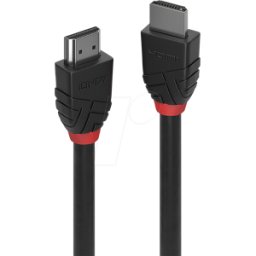 LINDY 36473 - Cable HDMI - Línea Negra, 4K30Hz, 3,00 m..