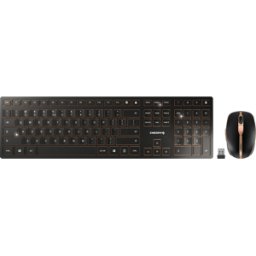 CHERRY JD-9100EU-2 - Combinación de teclado/ratón, Bluetooth/radio, dis