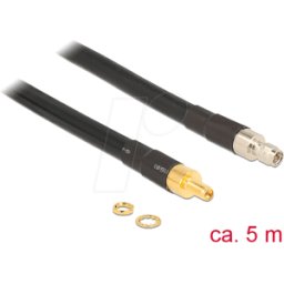 DELOCK 89427 - Cable de antena RF, conector SMA > conector hembra SMA, 5 m