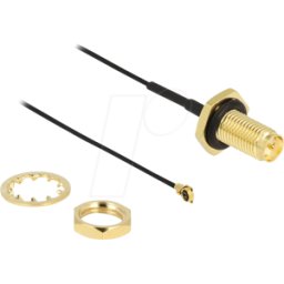 DELOCK 88383 - Cable de antena toma RP-SMA / clavija MHF® I, instalación