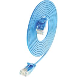 SLIM LUU0.25BL - Cable de conexión, CAT.6a, U/UTP, SLIM, 0,25 m, azul