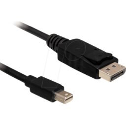 DELOCK 83984 - Cable DisplayPort, conector mini DP 1.2 a conector DP, 4K, 0,5 m