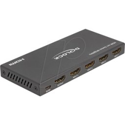 DELOCK 18604 - Conmutador HDMI, 4x toma HDMI a toma HDMI, 8K 60 Hz
