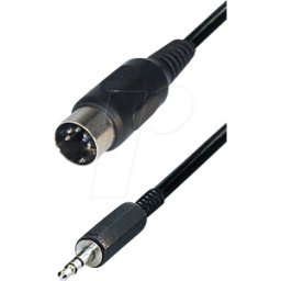 MAXTRACK MATR A65 - Cable adaptador, trinquete de 3,5 mm a 5 polos DIN, 1,5 m