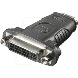 GOOBAY AD DVI-D HDMI - Adaptador, conector hembra HDMI a conector hembra DVI