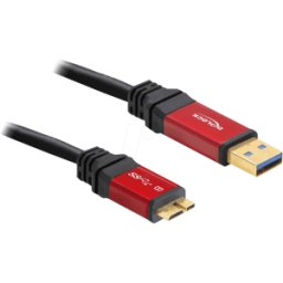 DELOCK 82760 - Cable USB 3.0, conector macho a a conector macho Micro B, 1 m