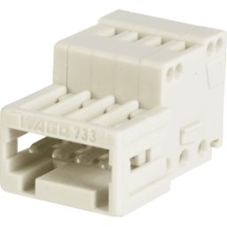 WAGO 733-204 - Conector macho CAGE-CLAMP, Micro, RM 2,5, 4 vías