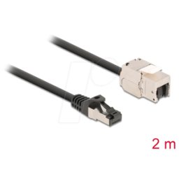 DELOCK 87028 - Módulo Keystone toma RJ45 > enchufe con cable, 2 m