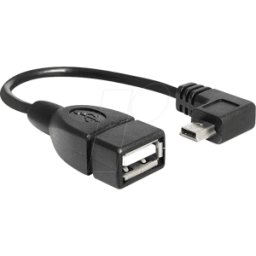 DELOCK 83245 - Cable USB 2.0, conector Mini B a conector hembra a 0,16 m
