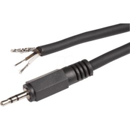 BKL NFKE SG 25 - Cable NF, conector jack estéreo de 2,5 mm, recto, 1,8 m, 3 polos