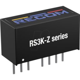 RECOM RS3K-2405DZ-H3 - Convertidor DC-DC RS3K, 9-36 Vin, simple, +/-5 Vout, +/- 300 mA,