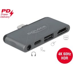 DELOCK 87751 - Replicador de puertos/estación de acoplamiento, iPad Pro