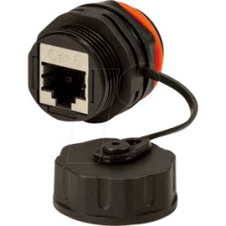LOGILINK NP0083 - Entrada de cable de conexión exterior, 2 tomas RJ45