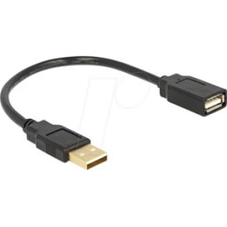 DELOCK 82457 - Delock Extension cable USB 2.0 A-A 15 cm male / female