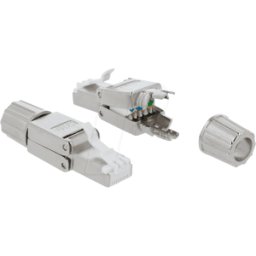 DELOCK 86477 - Red RJ45 plug-free Cat.6A STP
