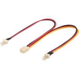 GOOBAY ADAPTER 3/3 Y - Cable Y Molex, conector macho y hembra, 0,22 m
