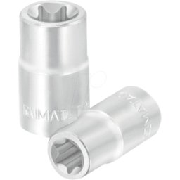 MATADOR MAT 2090 0060 - Inserto de llave de vaso, Torx exterior, 1/4", E6