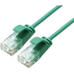 ROLINE GREEN ROLINE 21443932 - Cat.6a Cable de parche SLIM, UTP, verde, 0,5m
