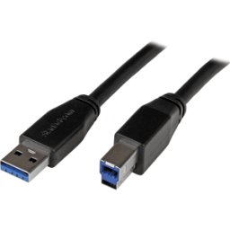 STARTECH.COM ST USB3SAB5M - Cable USB 3.0 activo USB tipo a para tipo B 5,0 m