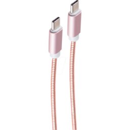 SHIVERPEAKS SHVP BS14-14002 - Cable de sincronización y carga, USB 3 -> USB C, Acero, R