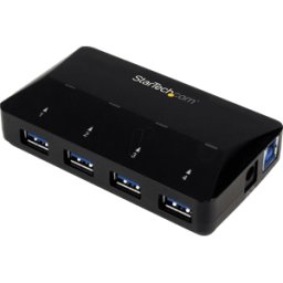 STARTECH.COM ST ST53004U1C - USB 3,0, Hub de 5 puertos, 5x USB-A, negro