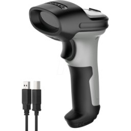 INATECK BCST70GR - Escáner de código de barras, 1D, láser, Bluetooth/USB, gris