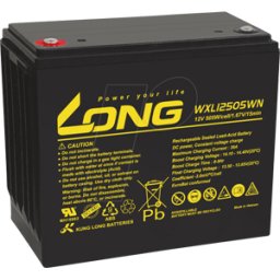 KUNG LONG WP WXL12505WN - Batería de forro de plomo, 12V, 130Ah, Longlife